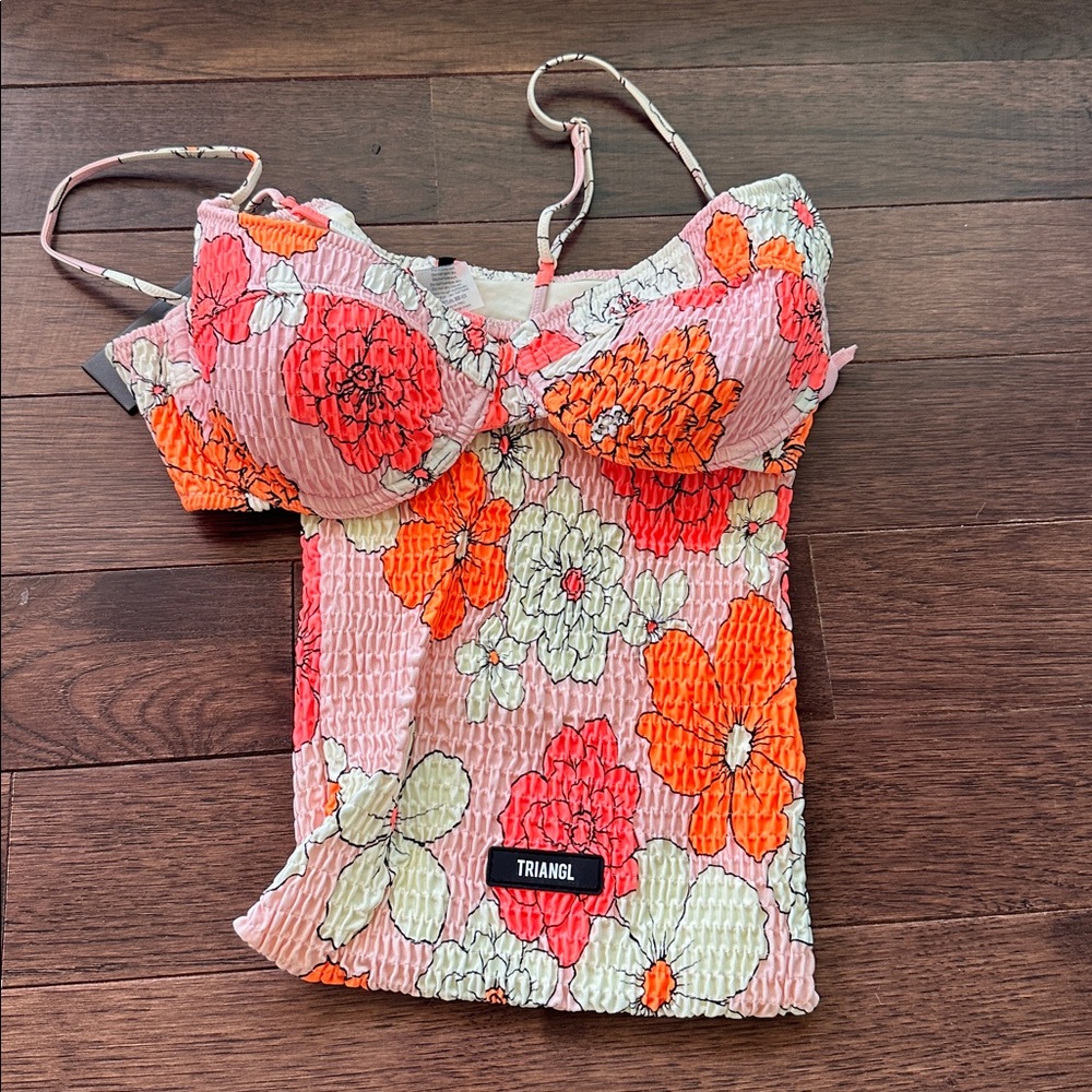 TRIANGL TOP ONLY POP RETRO + DRAWSTRING BAG NEW WITH TAG - Picture 2 of 7